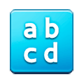 🔡 Emoji Eingabesymbol lateinische Kleinbuchstaben Samsung TouchWiz 7.0.