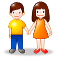👫 Emoji Mann und Frau halten Hände Samsung TouchWiz 7.0.