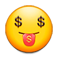 Emoji 🤑 Faccina Avida Di Denaro su Samsung TouchWiz 7.0.