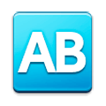 🆎 Emoji Großbuchstaben AB in rotem Quadrat Samsung TouchWiz 7.0.