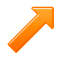 Emoji ↗️ Freccia Rivolta Verso Destra Che Punta In Alto su Samsung TouchWiz 7.0.