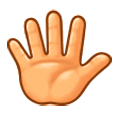 🖐️ Emoji Hand mit gespreizten Fingern Samsung TouchWiz 7.0.