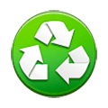 Emoji ♼ Simbolo di riciclaggio della carta su Samsung TouchWiz 7.0.