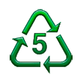 Emoji ♷ Simbolo di riciclaggio della plastica tipo -5 su Samsung TouchWiz 7.0.
