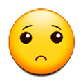 🙁 Emoji betrübtes Gesicht Samsung TouchWiz 7.0.