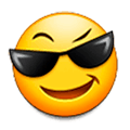 😎 Emoji lächelndes Gesicht mit Sonnenbrille Samsung TouchWiz 7.0.