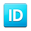 🆔 Emoji Großbuchstaben ID in lila Quadrat Samsung TouchWiz 7.0.
