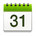 📆 Emoji Calendário Com Folhas Destacáveis na Samsung TouchWiz 7.0.