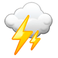 Emoji ☈ Temporale su Samsung TouchWiz 7.0.