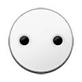 Émoji ⚇ Cercle blanc avec deux points sur Samsung TouchWiz 7.0.