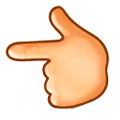 👈 Emoji Dorso De Mano Con índice A La Izquierda en Samsung TouchWiz 7.0.