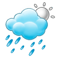 🌦️ Emoji Sol Detrás De Una Nube Con Lluvia en Samsung TouchWiz 7.0.