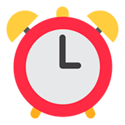 ⏰ Emoji Reloj Despertador en Twitter Twemoji 1.0.