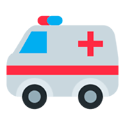 Emoji 🚑 Ambulanza su Twitter Twemoji 1.0.