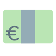 Emoji 💶 Banconota Euro su Twitter Twemoji 1.0.
