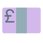 Emoji 💷 Banconota Sterlina su Twitter Twemoji 1.0.