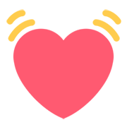 💓 Emoji schlagendes Herz Twitter Twemoji 1.0.