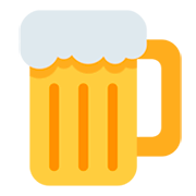 🍺 Emoji Jarra De Cerveza en Twitter Twemoji 1.0.