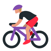 Emoji 🚴 Ciclista su Twitter Twemoji 1.0.