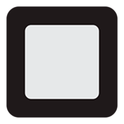Emoji 🔲 Tasto Quadrato Bianco Con Bordo Nero su Twitter Twemoji 1.0.