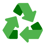 ♻️ Emoji Símbolo De Reciclaje en Twitter Twemoji 1.0.