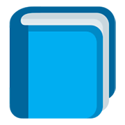 📘 Emoji Libro Azul en Twitter Twemoji 1.0.