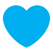 Emoji 💙 Cuore Azzurro su Twitter Twemoji 1.0.