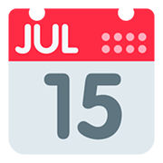 📅 Emoji Calendario en Twitter Twemoji 1.0.