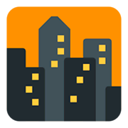 Emoji 🌆 Città Al Tramonto su Twitter Twemoji 1.0.