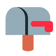 📪 Emoji geschlossener Briefkasten ohne Post Twitter Twemoji 1.0.