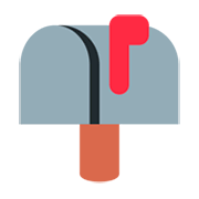 Emoji 📫 Cassetta Postale Chiusa Bandierina Alzata su Twitter Twemoji 1.0.