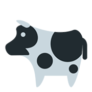 🐄 Emoji Vaca en Twitter Twemoji 1.0.