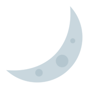 Émoji 🌙 Croissant De Lune sur Twitter Twemoji 1.0.