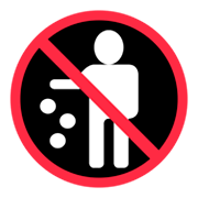 🚯 Emoji Prohibido Tirar Basura en Twitter Twemoji 1.0.