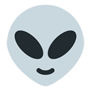 Émoji 👽 Alien sur Twitter Twemoji 1.0.