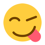😋 Emoji sich die Lippen leckendes Gesicht Twitter Twemoji 1.0.
