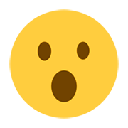 😮 Emoji Gesicht mit offenem Mund Twitter Twemoji 1.0.