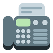 Emoji 📠 Fax su Twitter Twemoji 1.0.
