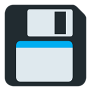 Emoji 💾 Floppy Disc su Twitter Twemoji 1.0.