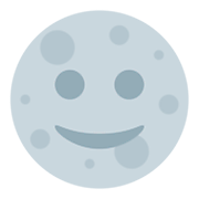Émoji 🌝 Pleine Lune Avec Visage sur Twitter Twemoji 1.0.