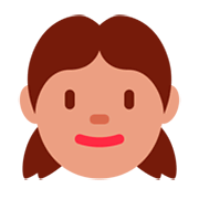 Emoji 👧 Bambina su Twitter Twemoji 1.0.