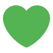 💚 Emoji Corazón Verde en Twitter Twemoji 1.0.