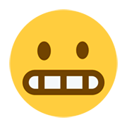 😬 Emoji Grimassen schneidendes Gesicht Twitter Twemoji 1.0.