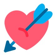 💘 Emoji Coração Com Flecha na Twitter Twemoji 1.0.