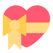 💝 Emoji Coração Com Fita na Twitter Twemoji 1.0.