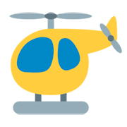 🚁 Emoji Helicóptero na Twitter Twemoji 1.0.