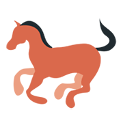 Emoji 🐎 Cavallo su Twitter Twemoji 1.0.