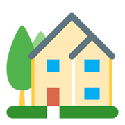 🏡 Emoji Haus mit Garten Twitter Twemoji 1.0.