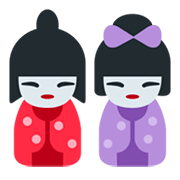 🎎 Emoji japanische Puppen Twitter Twemoji 1.0.