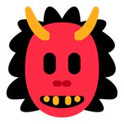 👹 Emoji Demonio Japonés Oni en Twitter Twemoji 1.0.